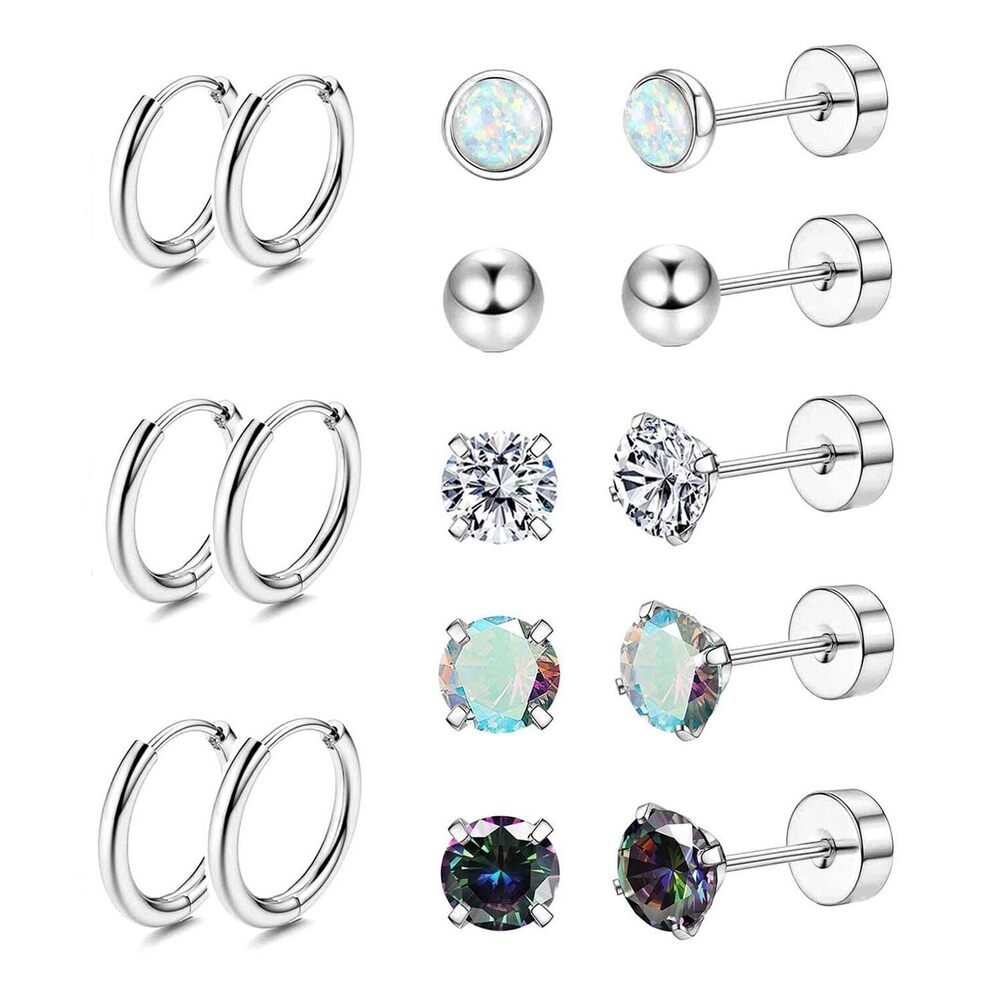 Surgical Steel Earrings for Sensitive Ears Hypoallergenic Stainless Steel